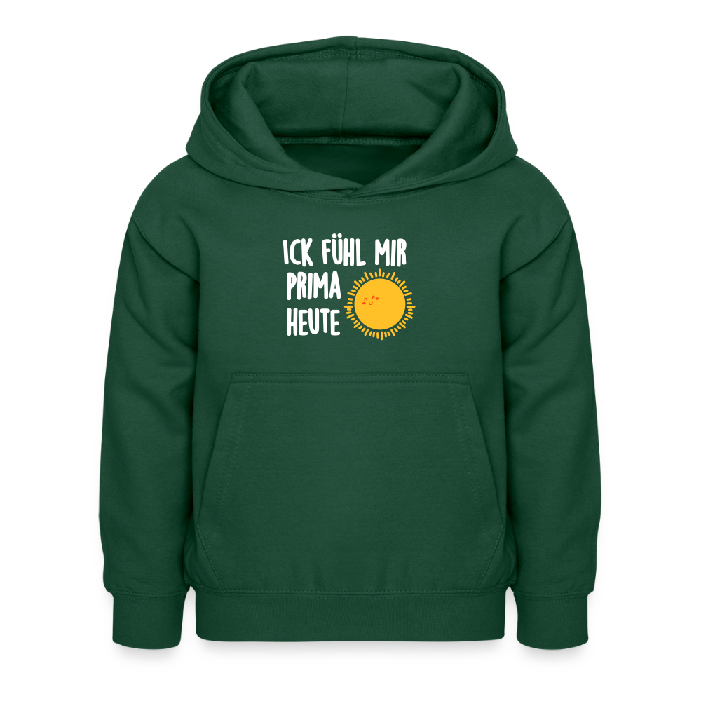 Ick fühl mir prima - Kinder Hoodie - Flaschengrün