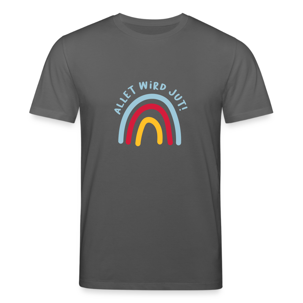 Allet wird jut! - Unisex Bio T-Shirt - Anthrazit