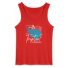 Trinidad oder Treptow - Männer Tank Top - Rot