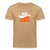 Sex, Drucks & Currywurst - Unisex Bio T-Shirt - Karamell