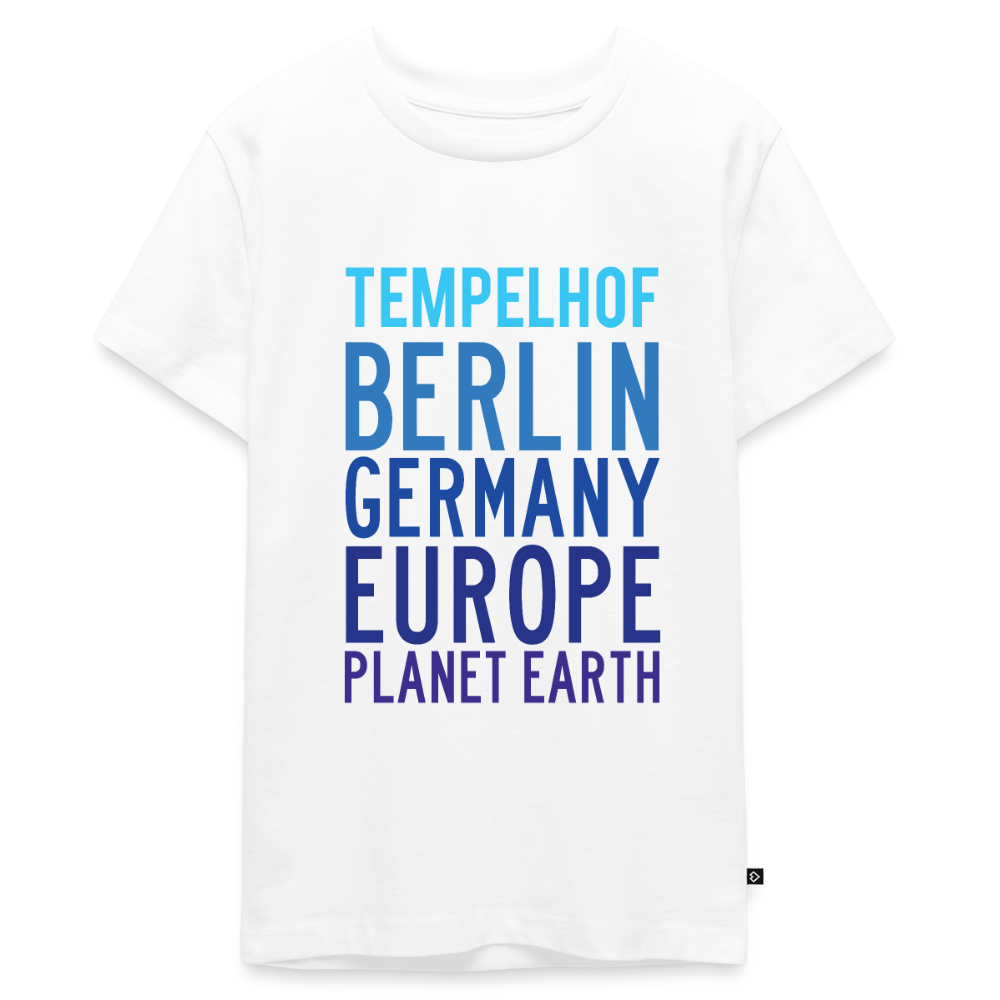 Tempelhof Planet Earth - Teenager Premium T-Shirt - Weiß