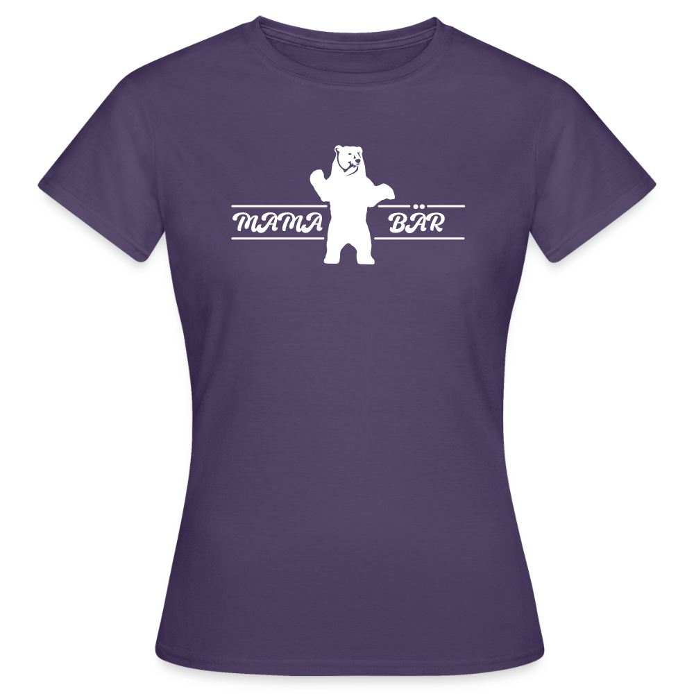 Mama Bär  - Frauen Premium T-Shirt - Dunkellila