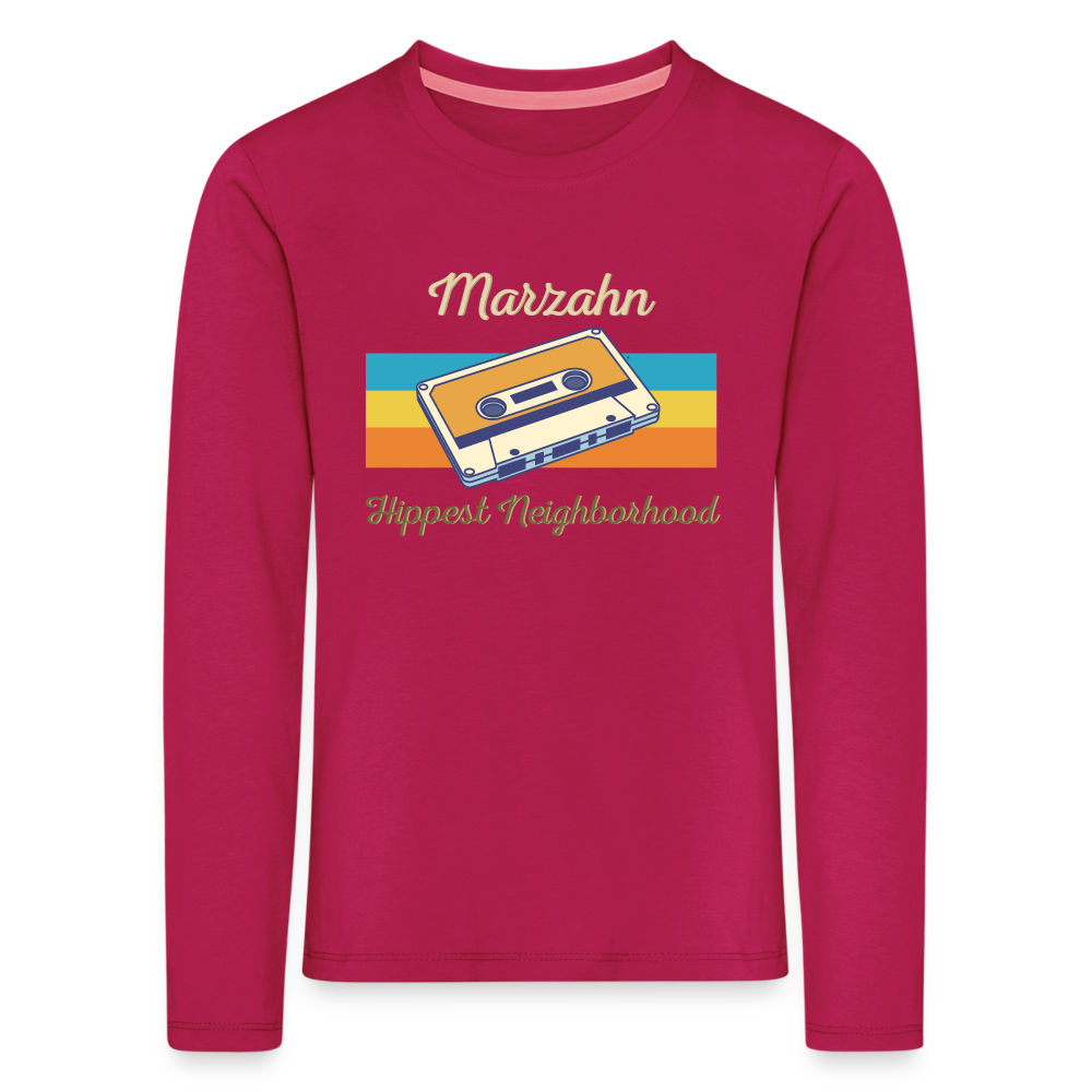 Marzahn Hippest Neighborhood - Kinder Langarmshirt - dunkles Pink