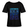Lichtenberg Planet Earth - Relaxed Rundhals Frauen Bio-T-Shirt - Schwarz