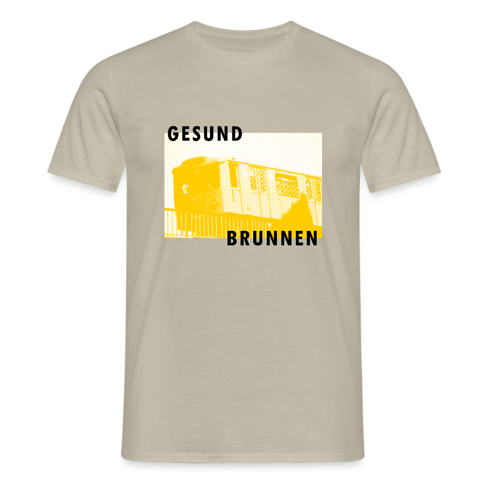 Gesundbrunnen Metro - Männer Premium T-Shirt - Sandbeige