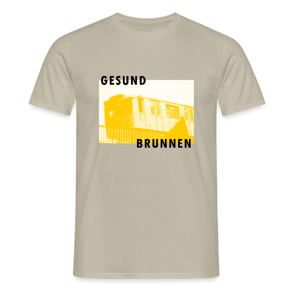 Gesundbrunnen Metro - Männer Premium T-Shirt - Sandbeige