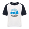 Juckt Mir Nich! - Kinder Baseball T-Shirt - Weiß/Navy