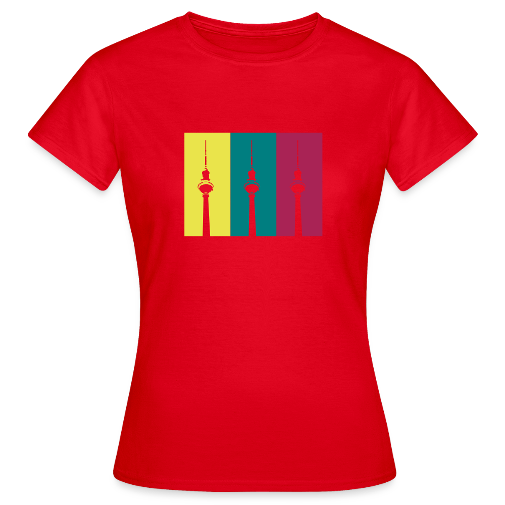 Berlin Retro - Frauen Premium T-Shirt - Rot