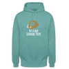 Dit is mir Schnurz Affe - Unisex Hoodie - Pastelltürkis