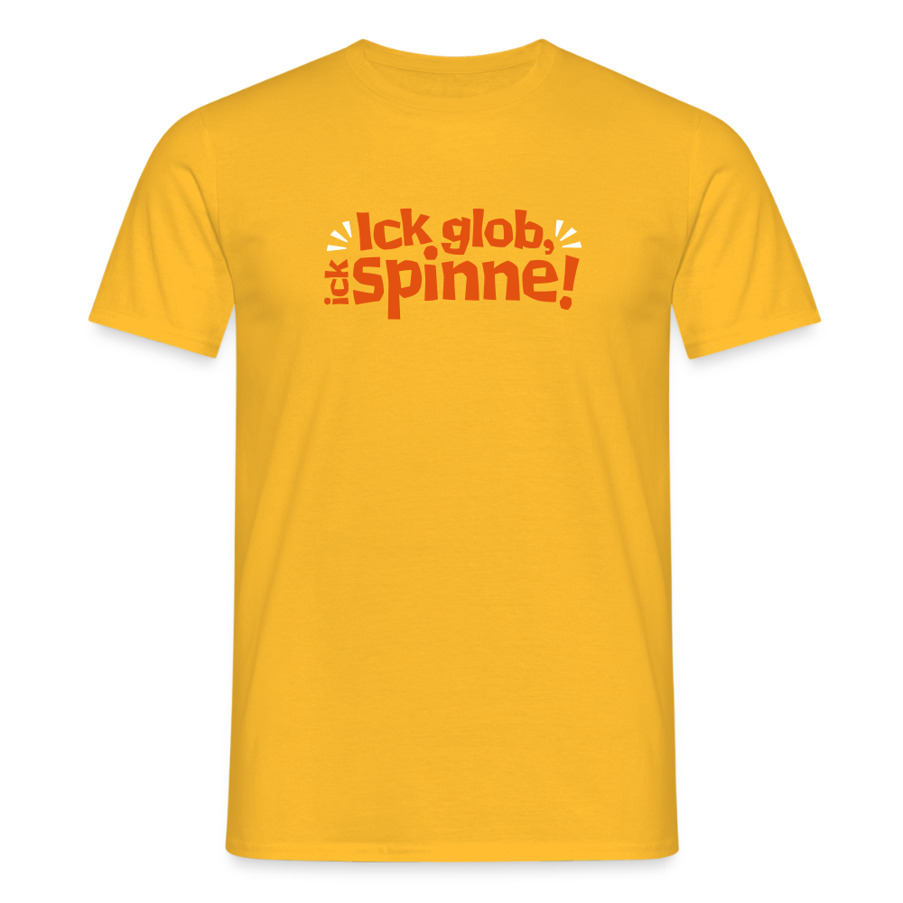 Ick glob, ick spinne! - Männer Premium T-Shirt - Gelb