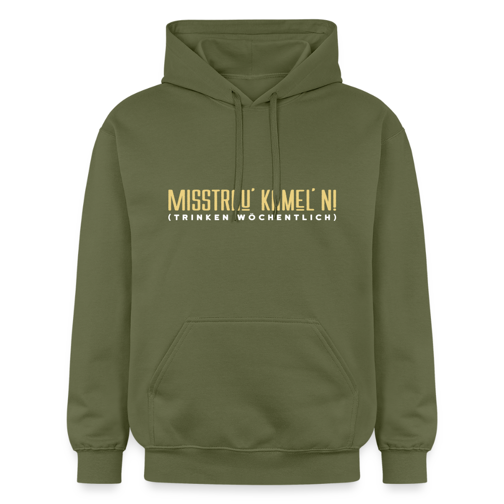 Misstrau' Kamel'n! (trinken wöchentlich) - Hoodie - Militärgrün