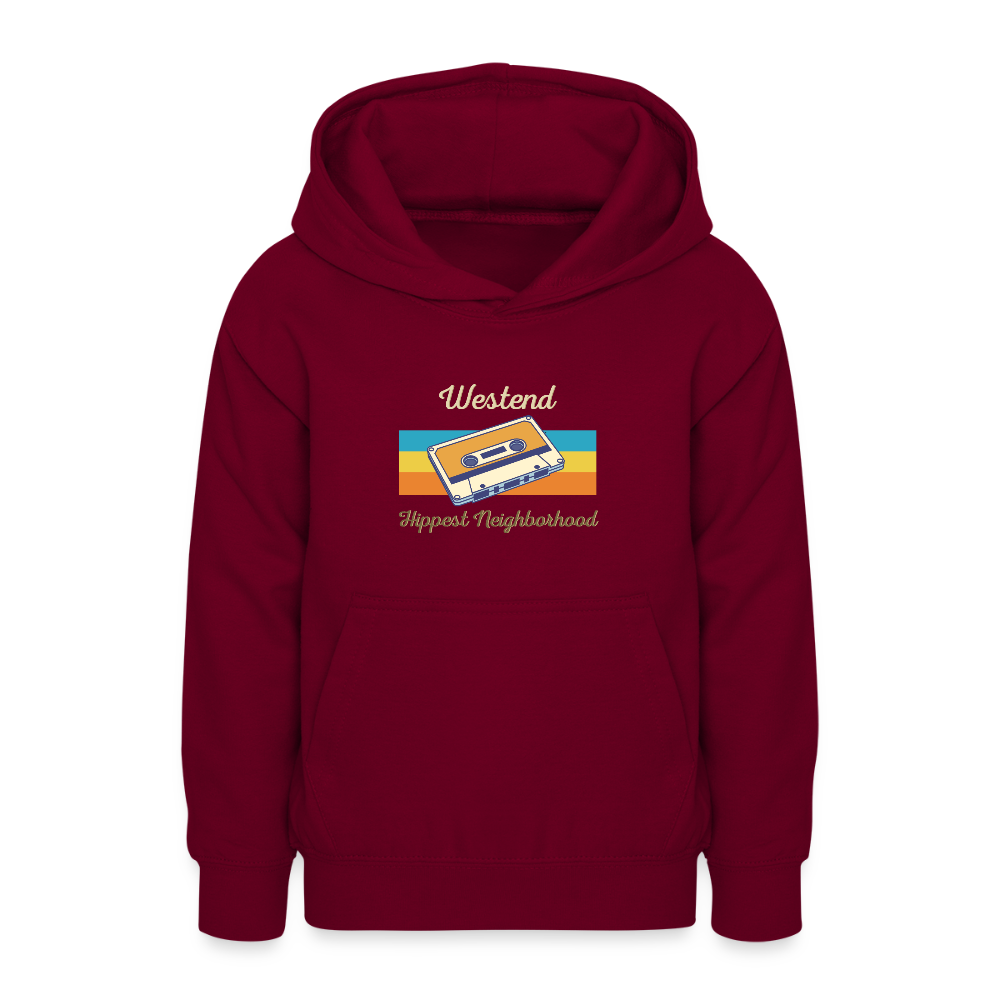 Westend Hippest Neighborhood - Teenager Hoodie - Bordeaux