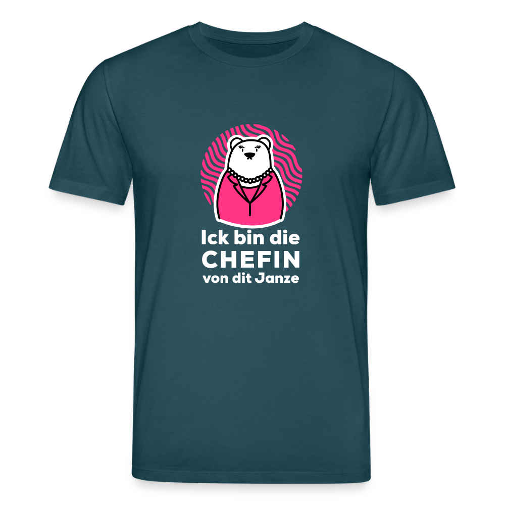 Chefin - Unisex Bio T-Shirt - Dunkles Petrol