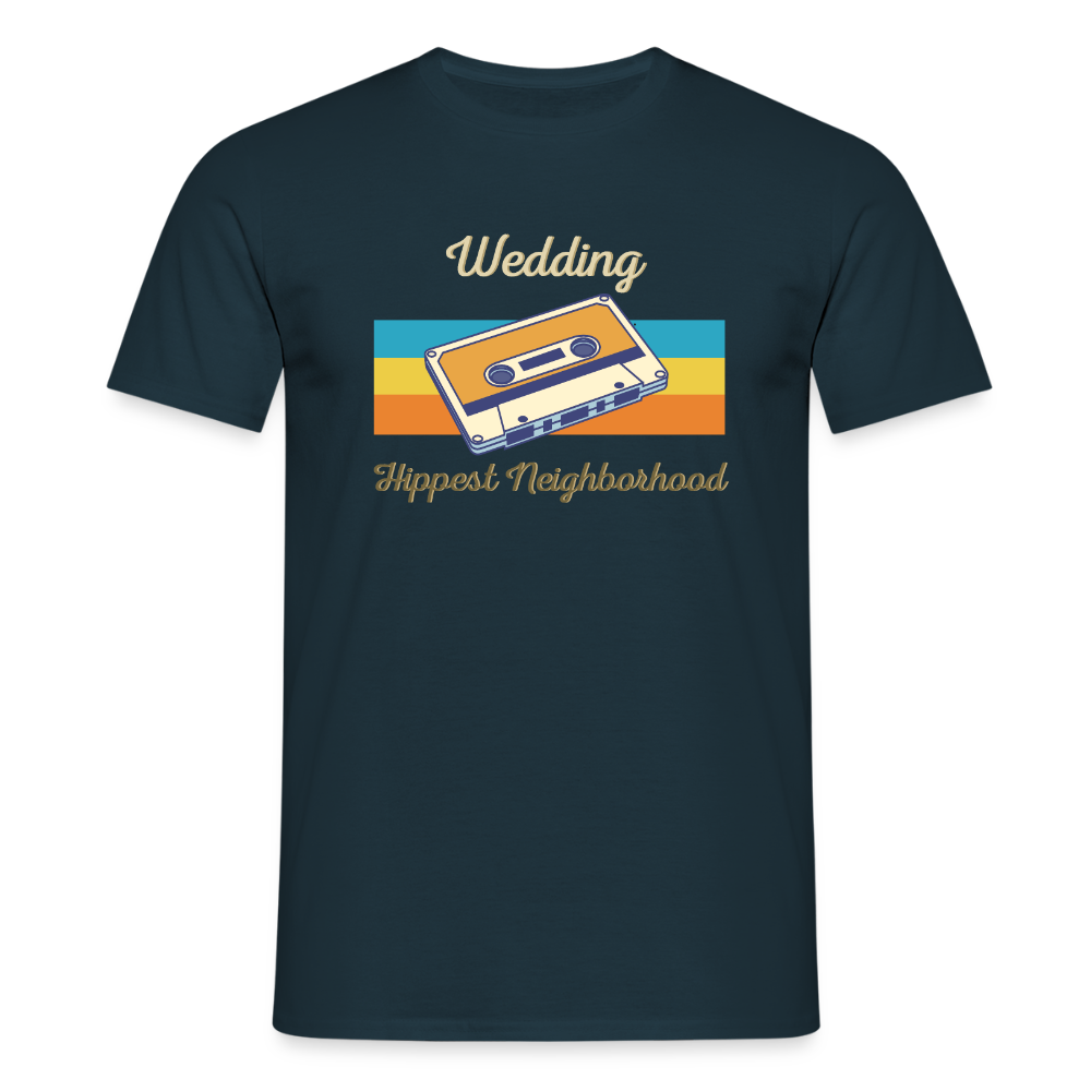 Wedding Hippest Neighborhood - Männer Premium T-Shirt - Navy