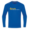 Lächeln is keen Jesichtsbruch - Männer Sport Langamshirt - Royalblau
