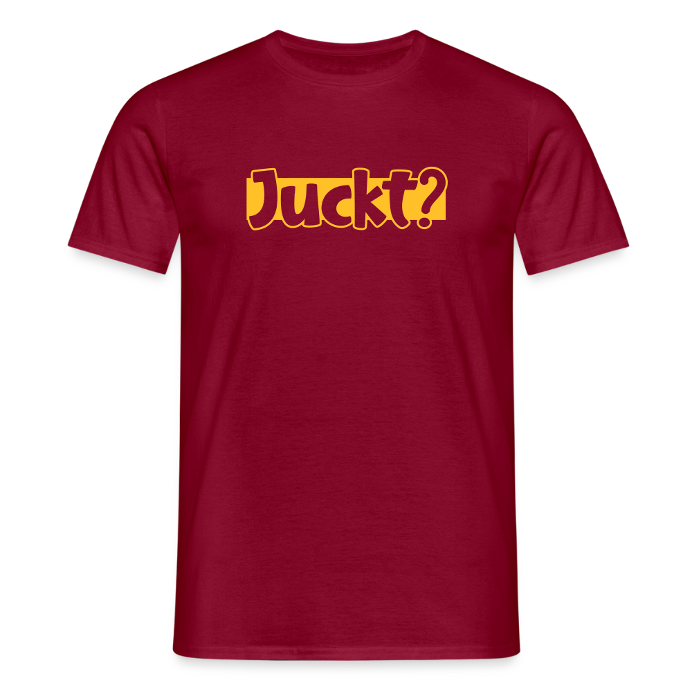 Juckt? - Männer Premium T-Shirt - Ziegelrot