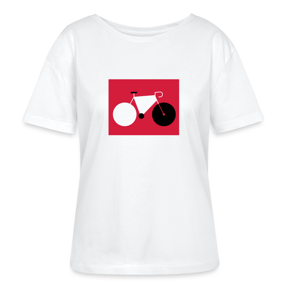 Berliner Tretmühle - Relaxed Rundhals Frauen Bio-T-Shirt - Weiß