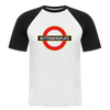 Wittenbergplatz - Männer Baseball T-Shirt - Weiß/Schwarz