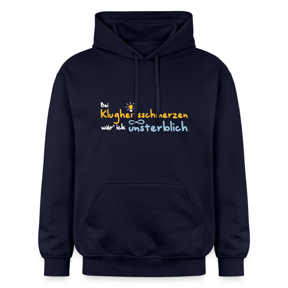 Bei Klugheitsschmerzen wär' ick unsterblich - Hoodie - Navy