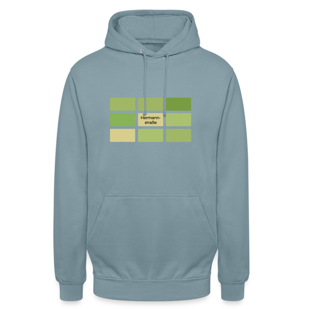 Hermanstrasse - Unisex Hoodie - Nebelblau