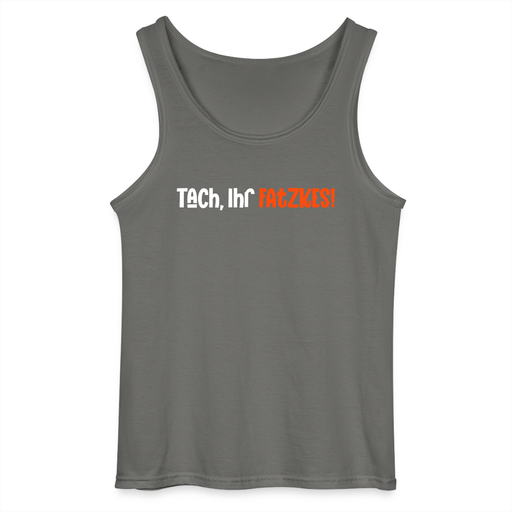 Tach, Ihr Fatzkes! - Männer Tank Top - Anthrazit