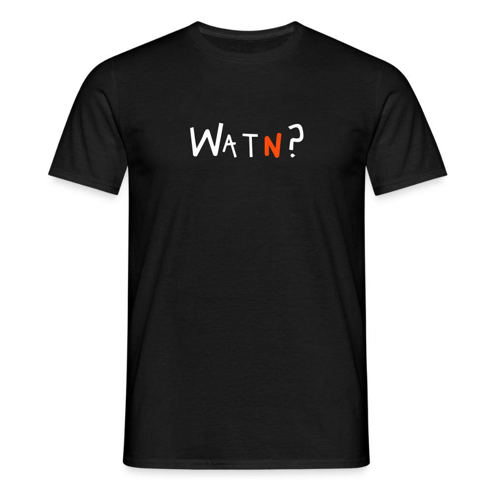 WATN? - Männer Premium T-Shirt - Schwarz