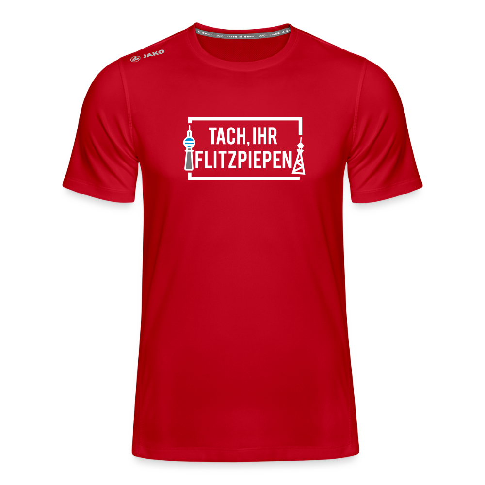 Tach ihr Flitzpiepen - Männer Sport-Shirt - Rot