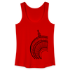 Der Turm von unten - schwarz - Frauen Bio Tank Top - Rot