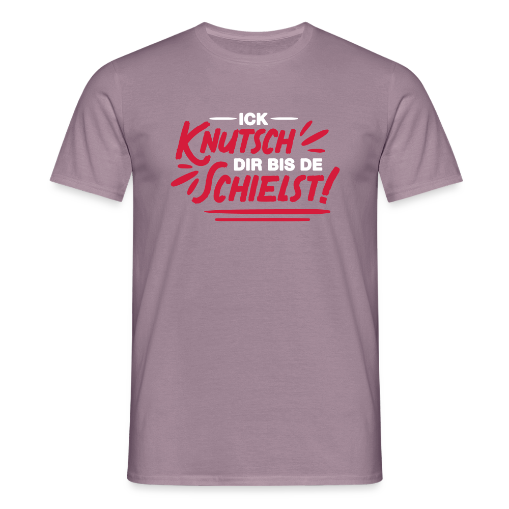Ick knutsch dir! - Männer Premium T-Shirt - Lilagrau