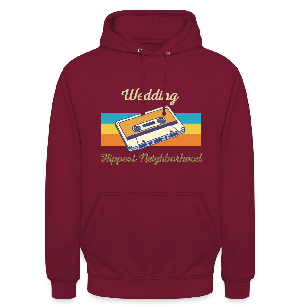 Wedding Hippest Neighborhood - Unisex Hoodie - Bordeaux