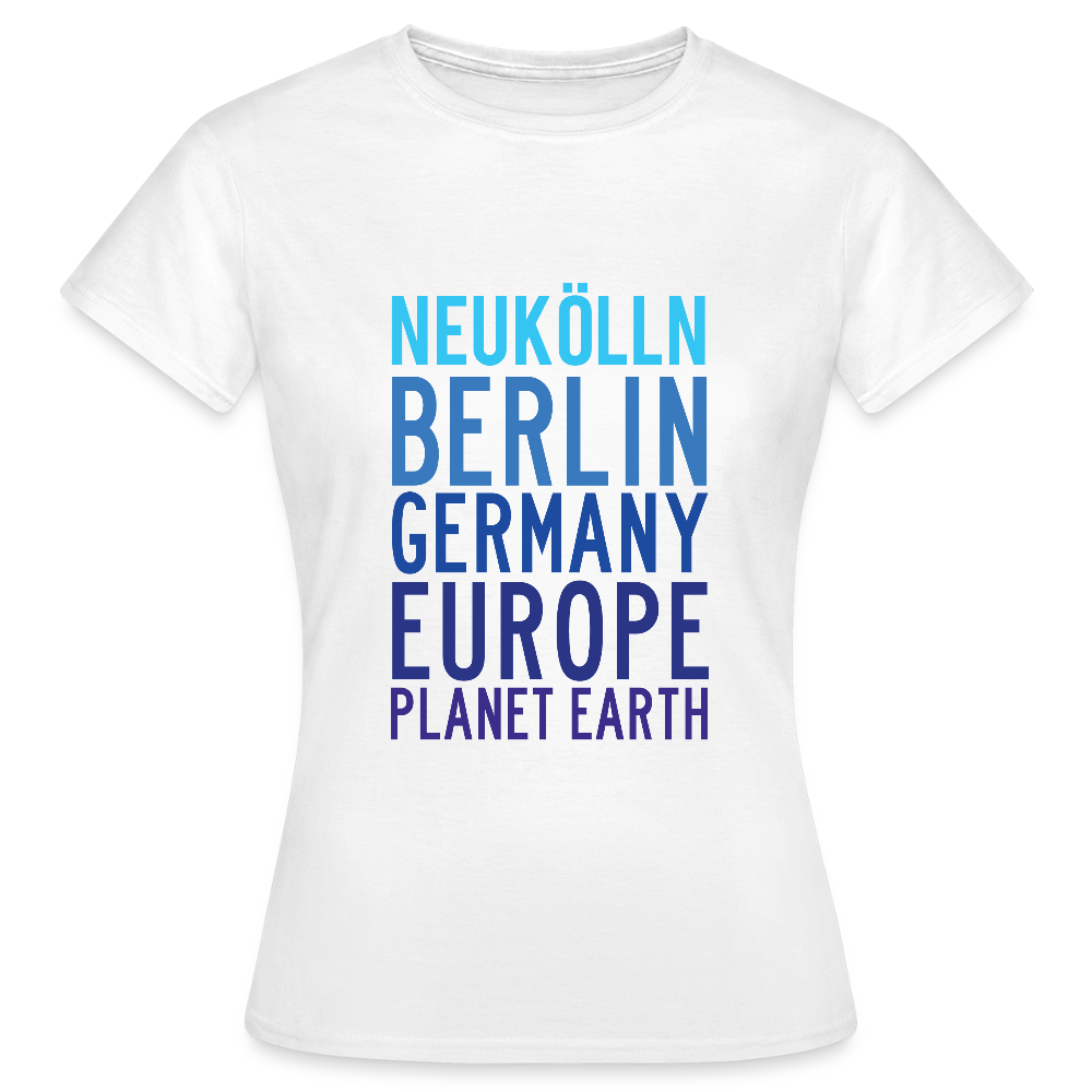 Neukölln Planet Earth - Frauen Premium T-Shirt - Weiß