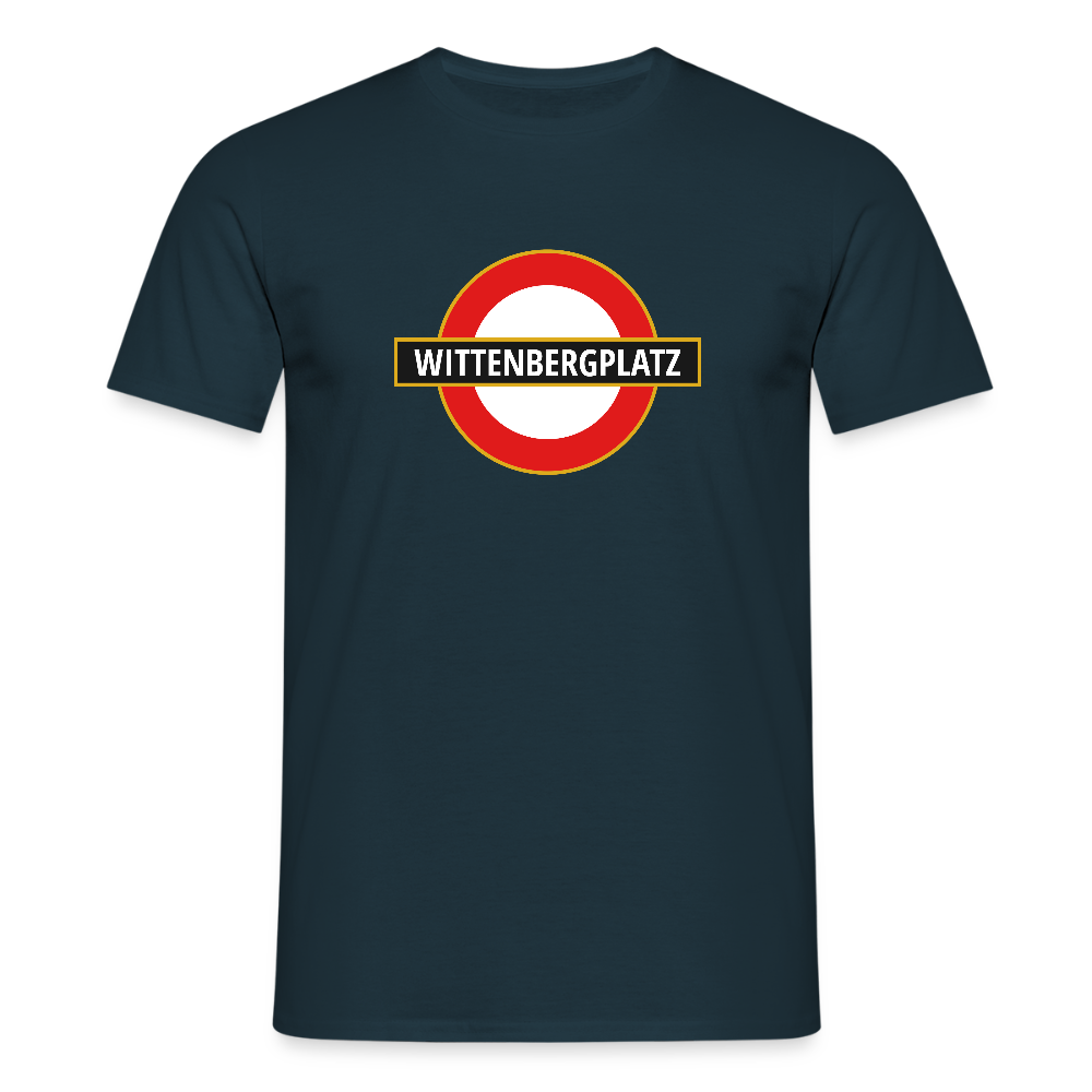 Wittenbergplatz - Männer Premium T-Shirt - Navy