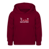 Ick, die Kleene, mach dir Beene! - Kinder Hoodie - Bordeaux