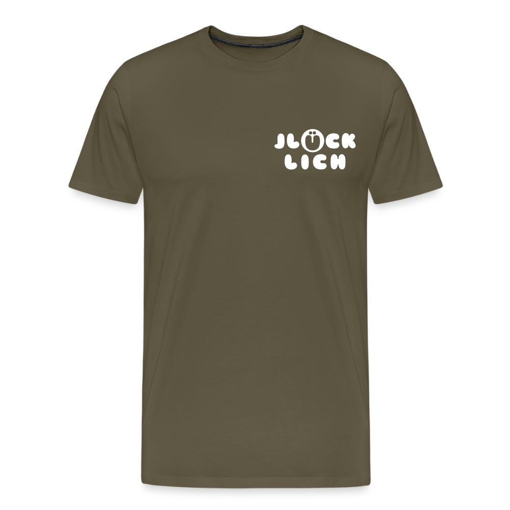 Jlücklich - Männer Premium T-Shirt - Khaki
