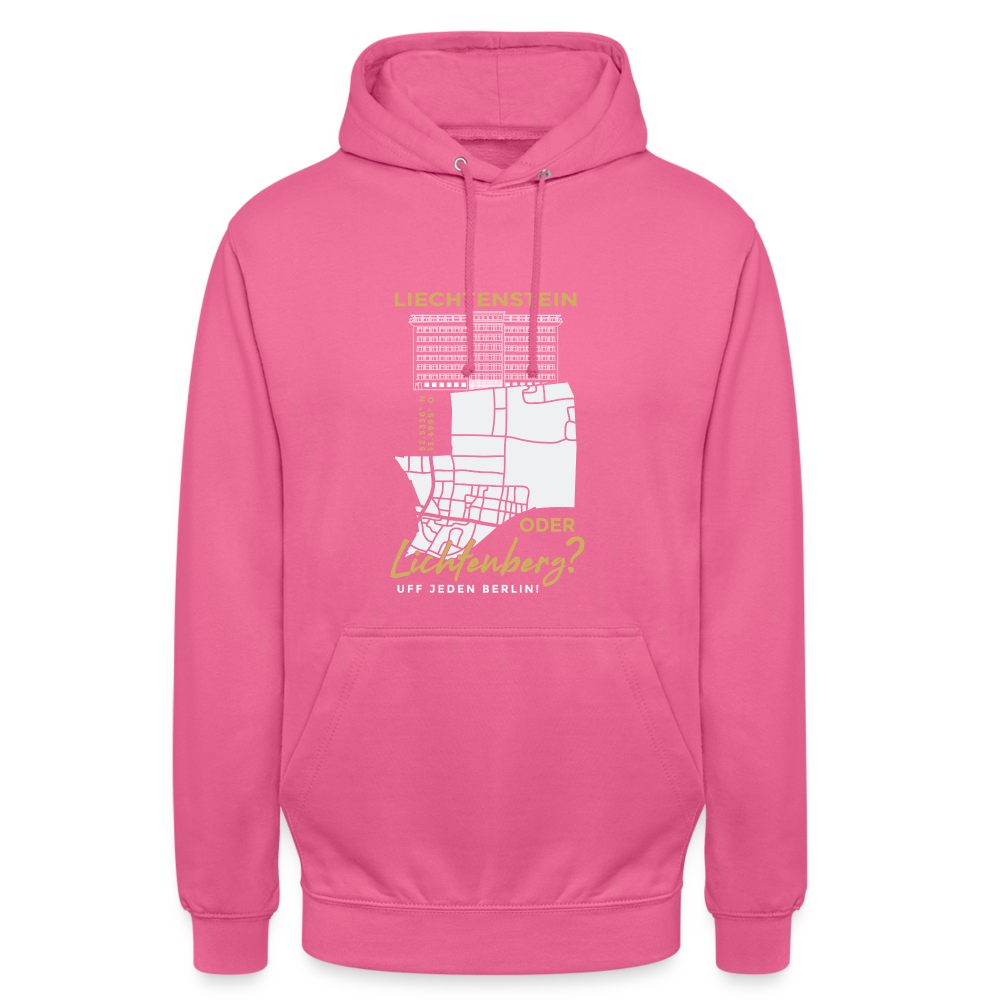 Liechtenstein oder Lichtenberg - Unisex Hoodie - Pink