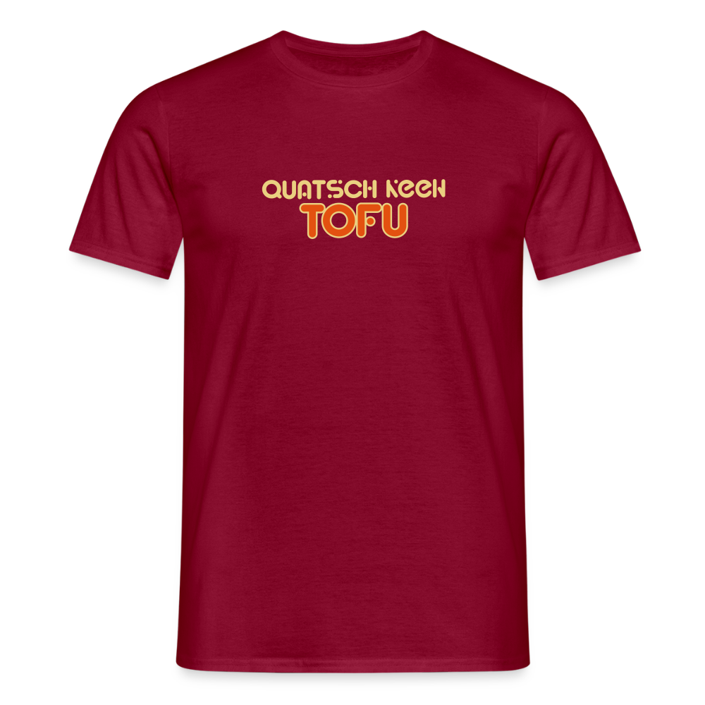 Quatsch keen Tofu! - Männer Premium T-Shirt - Ziegelrot