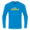 Kiezkönig - Männer Sport Langamshirt - Saphirblau