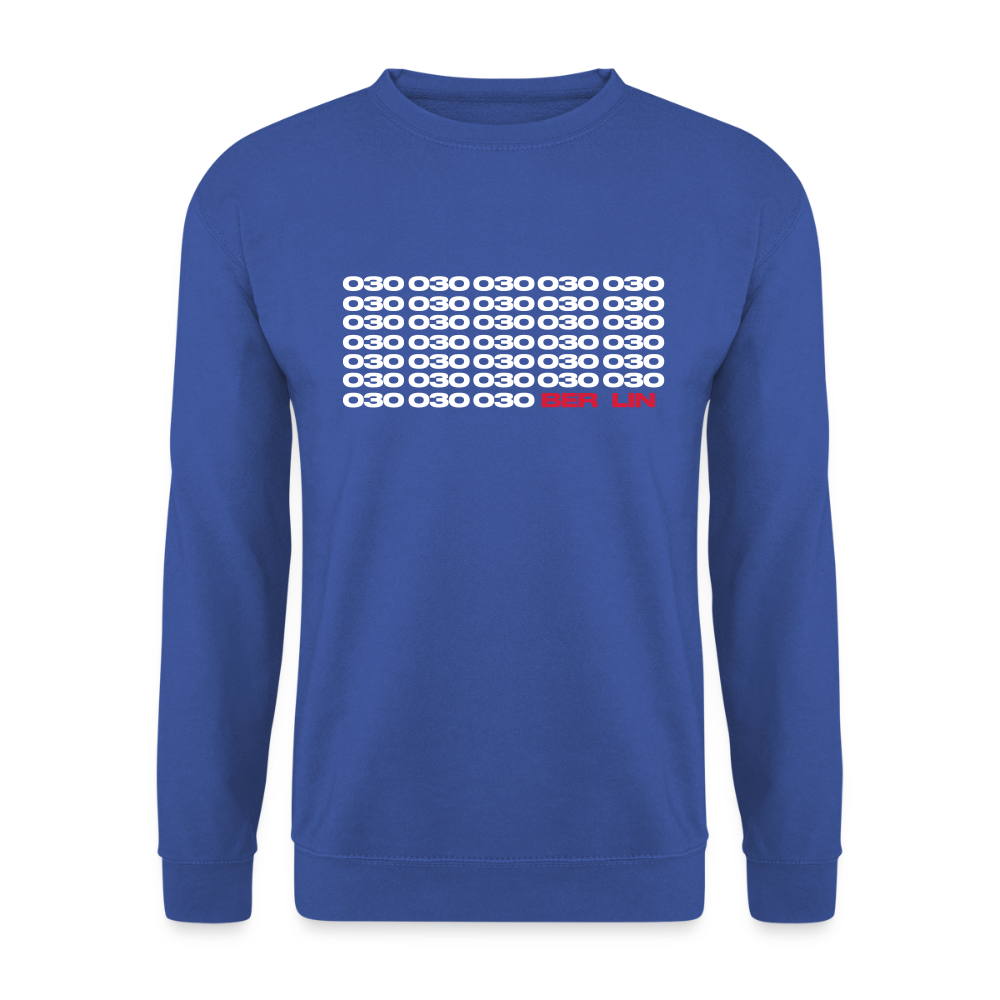 030 Berlin - Unisex Pullover - Royalblau