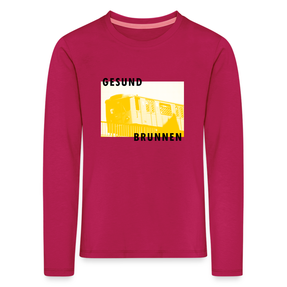 Gesundbrunnen Metro - Kinder Langarmshirt - dunkles Pink