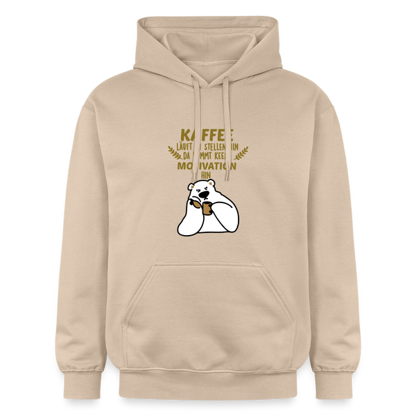 Kaffee motiviert - Hoodie - Sand
