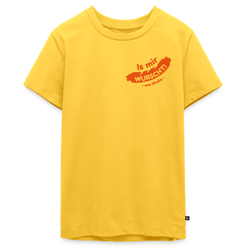 Is mir Wurscht - Teenager Premium T-Shirt - Gelb