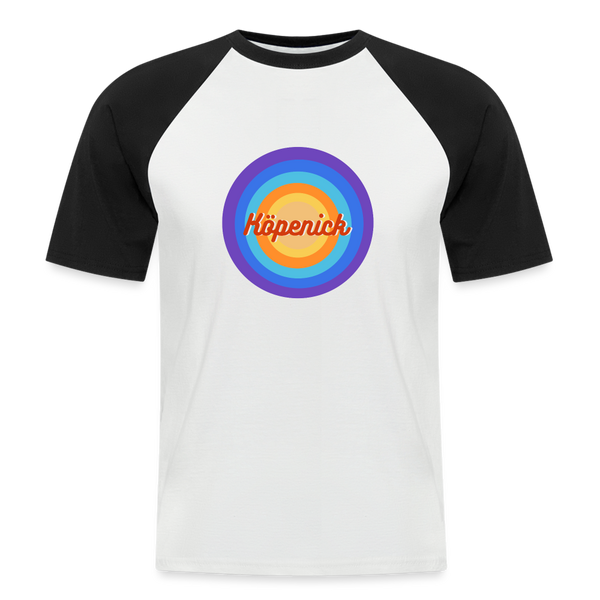 Köpenick Retro - Männer Baseball T-Shirt - Weiß/Schwarz