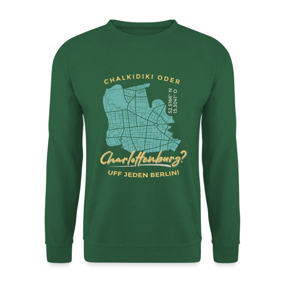 Chalkidiki oder Charlottenburg - Unisex Pullover - Grün