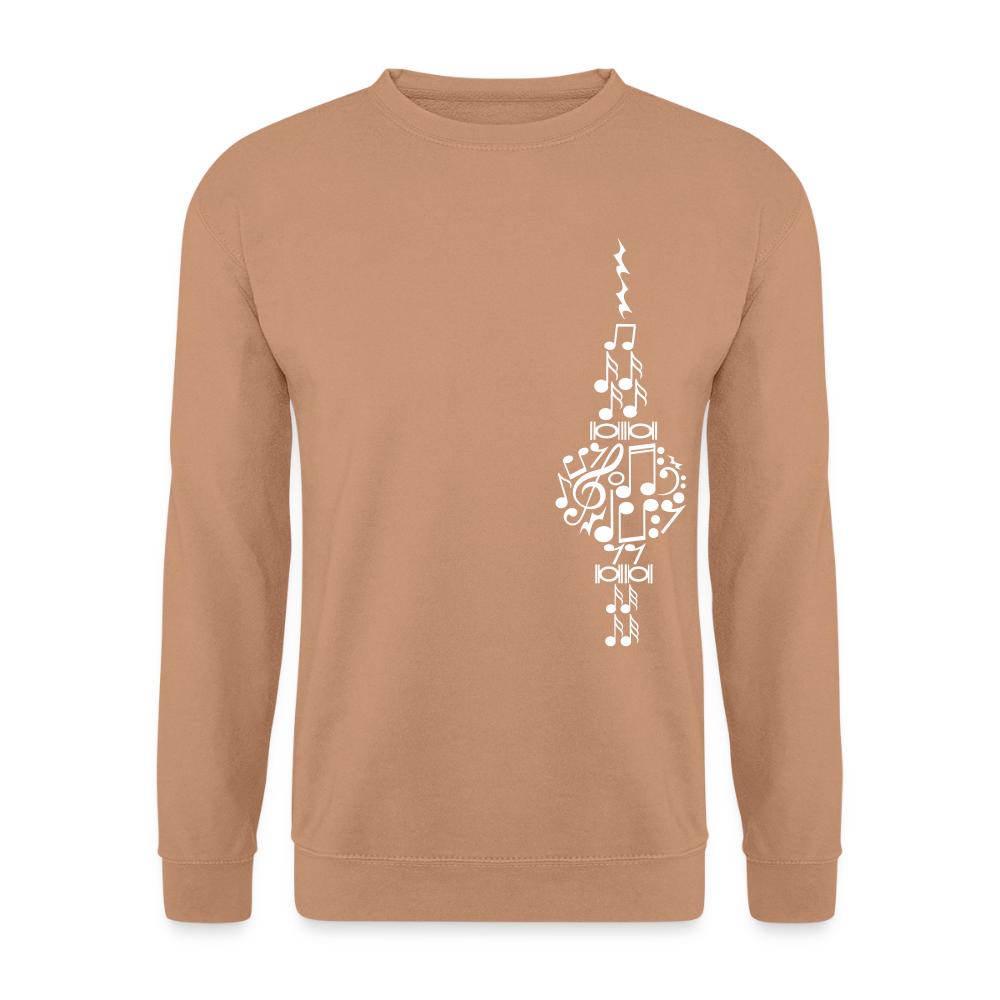 Fernsehturm der Noten - Unisex Pullover - Mocca
