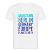 Marzahn Planet Earth - Männer Premium T-Shirt - Weiß