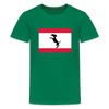 Berliner Flagge mit Hund - Teenager Premium T-Shirt - Kelly Green