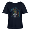 Berlin im Sonnensystem - Relaxed Rundhals Frauen Bio-T-Shirt - Navy