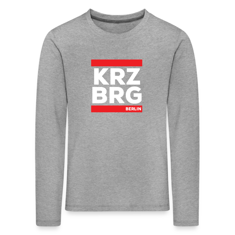 KRZBRG - Kinder Langarmshirt - Grau meliert