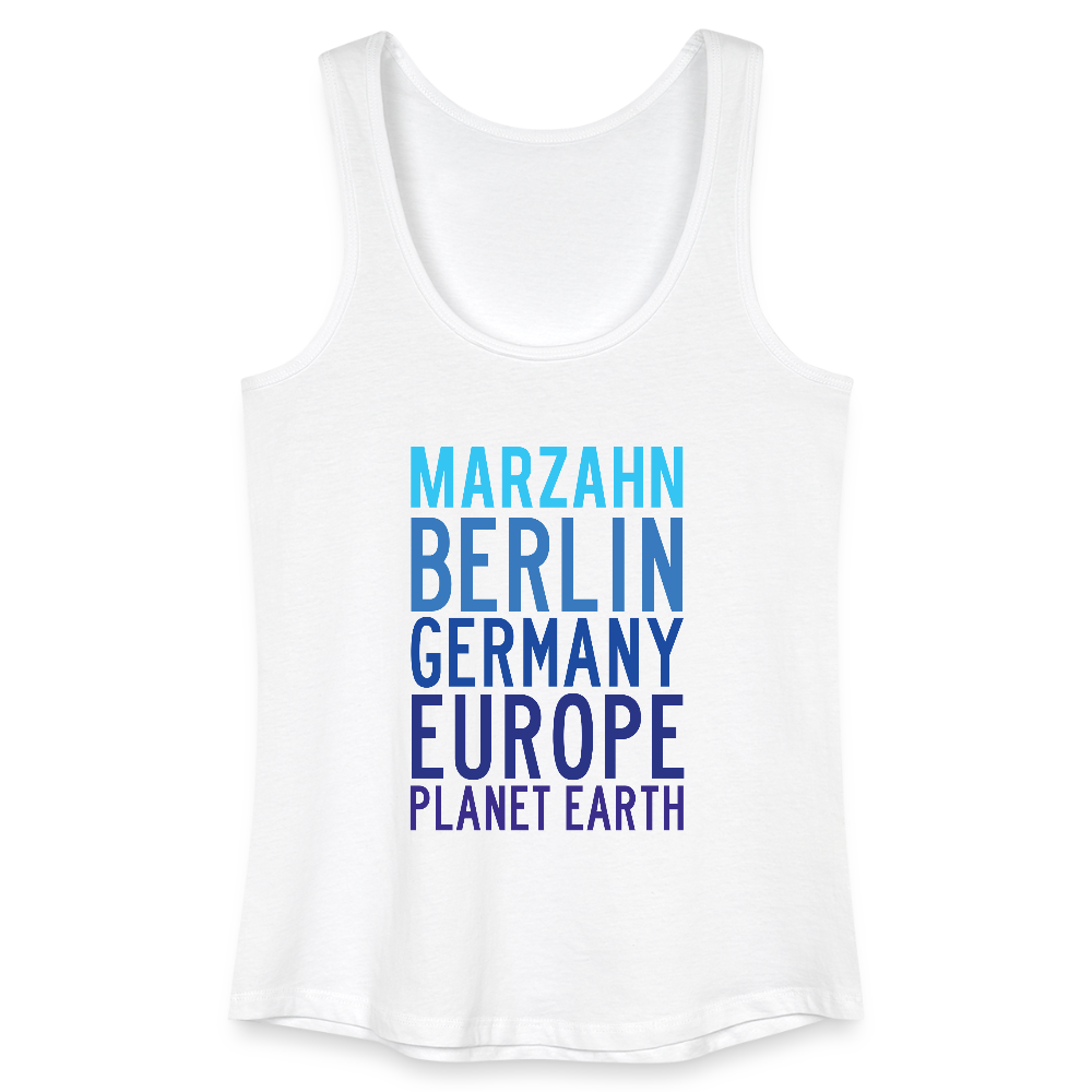 Marzahn Planet Earth - Frauen Bio Tank Top - Weiß