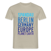 Spandau Planet Earth - Männer Premium T-Shirt - Sandbeige